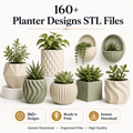 160+ Planter Designs STL Files