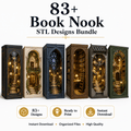 83+ Book Nook  Designs STL Bundle