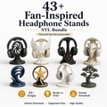 43+  Headphone Stands STL Bundle - Fan-Inspired -( Personnel Use Recommended )